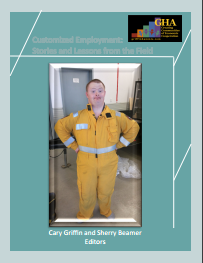 Image of the front cover of a book titled "Customized Employment: Stories and Lessons from the Field".